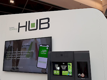 HUB side of the booth