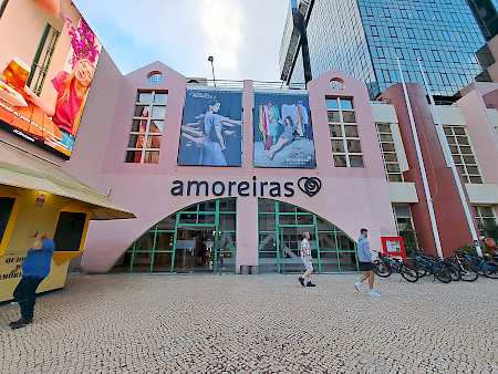 FAçADE OF THE AMOREIRAS Shopping CENTER IN LISBON
