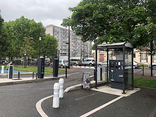 Jupiter pay station and lane peripherals  perfectly blend in the city environment