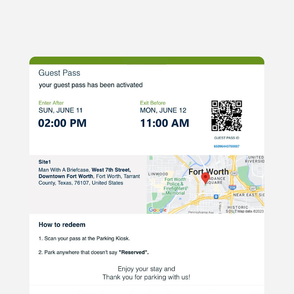 Digital Guest Passes