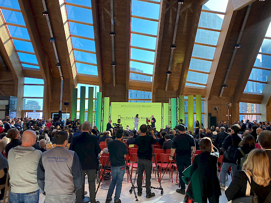 inauguration of Merlata Bloom shopping mall in Milan