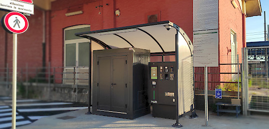 pay station in train station Pozzuoli
