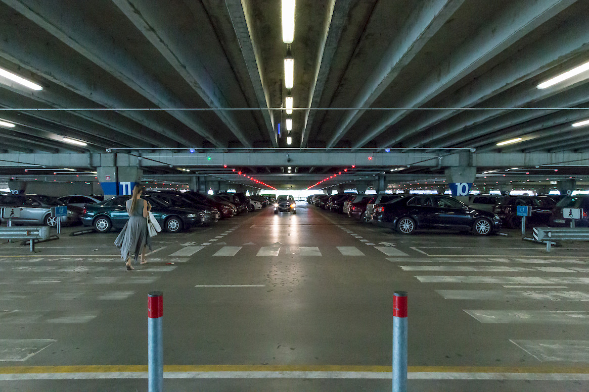 Parking Guidance system in a covered parking