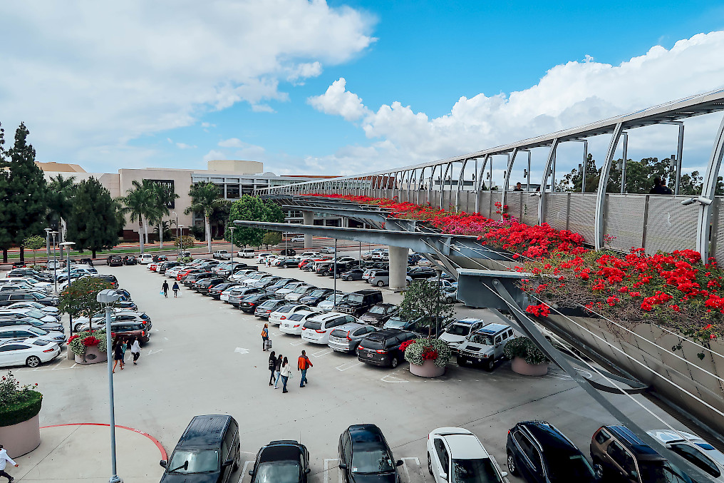 Parking dans un centre commercial
