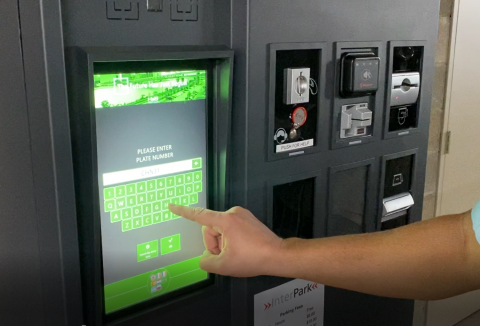 pay by plate at the pay station of campsie centre is intuitive and easy for customers